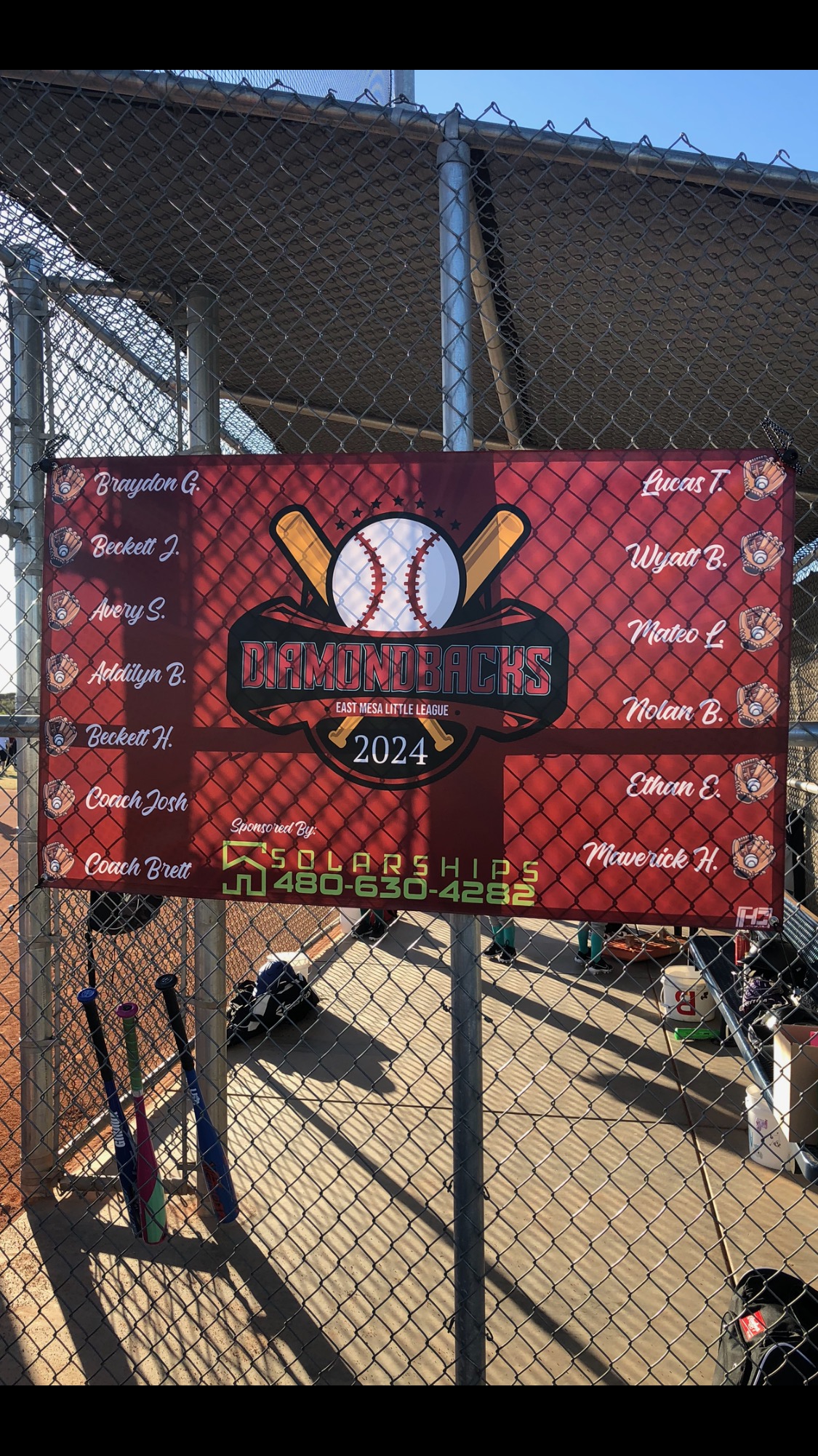 Storefront vinyl banner for a Phoenix business