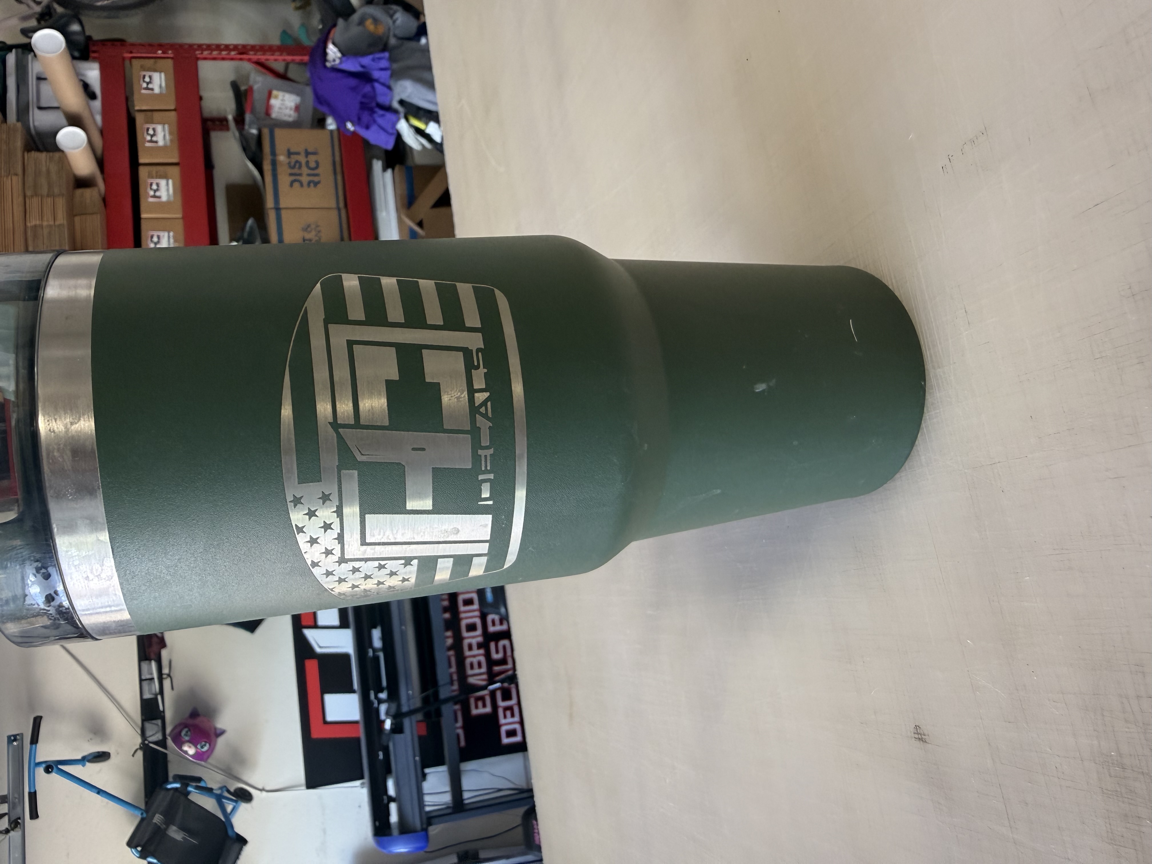 Custom engraved tumbler by HC Decals